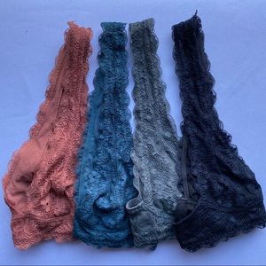 Free People Lace Halter Bra BUNDLE